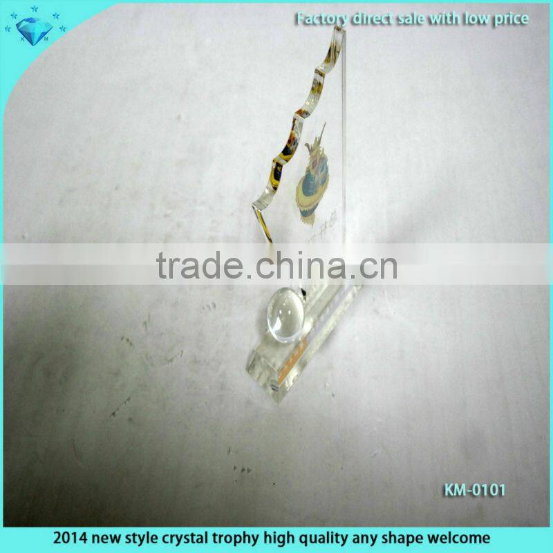 Round Shaped Crystal Photo Frame