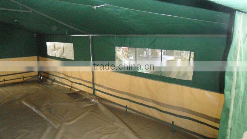 high quality waterproof double roof tent PVC coated with mud flap