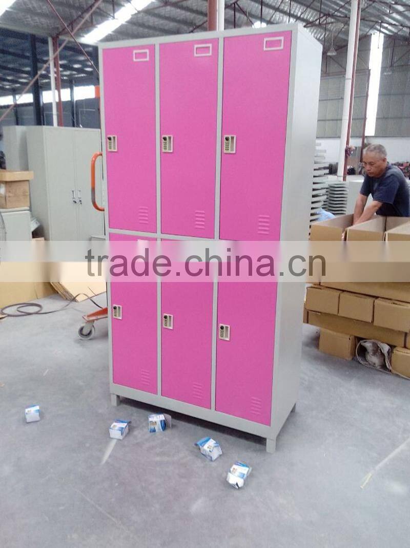 High Quality Six-door Steel Locker/Closet /Wardrobe
