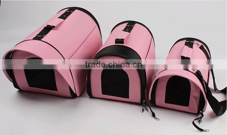 Folding large breathy pet carrier for dog