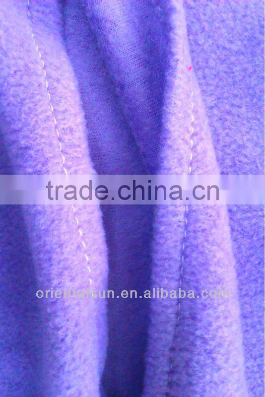 Rectangle Purple fabric with white embroidery word Rubber Hot Water Bottle Cover