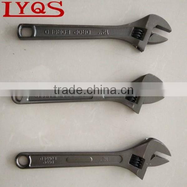 10" Carbon steel drop forged adjustable wrench spanner