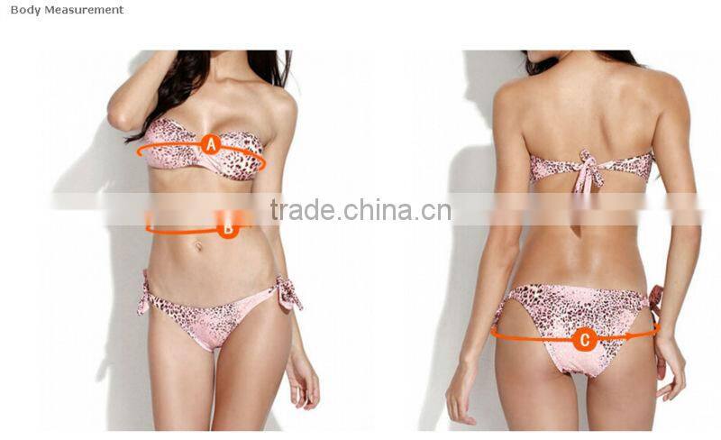 Solid Black Triple Square Black Chain Bikini