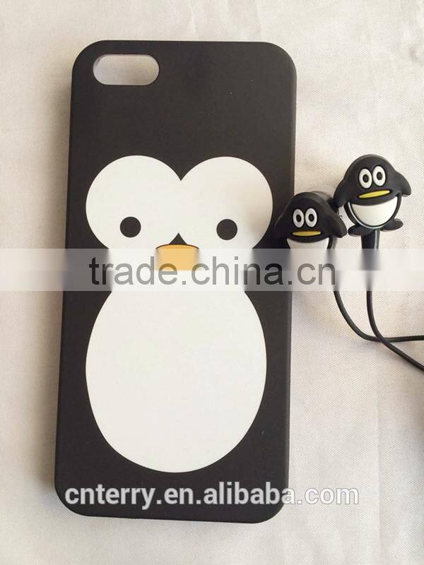 lovely style mobile phone case and earphone set