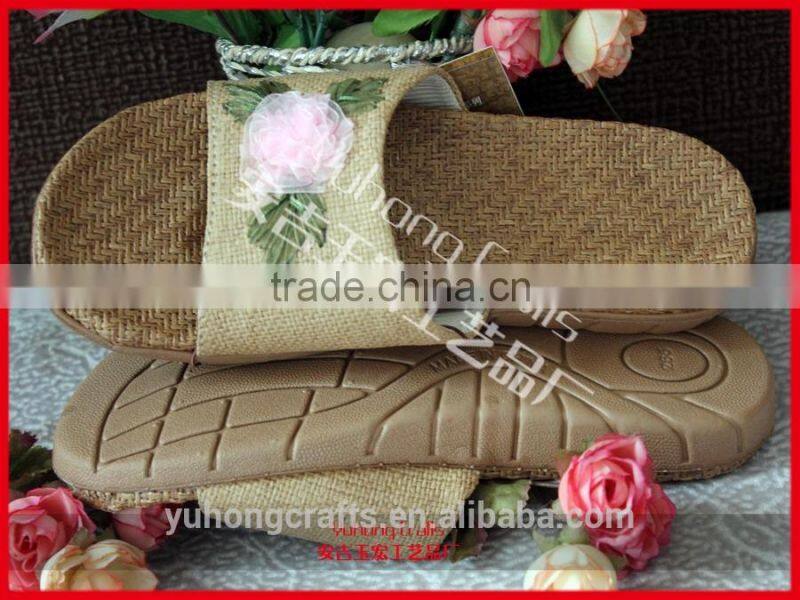 House daily use indoor ladies bamboo slippers