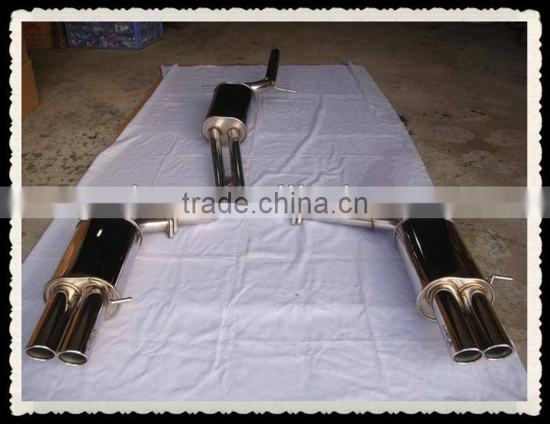 stainless steel exhaust catback for audi A4L with cutout kit