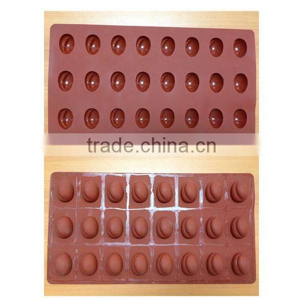 High quality food grade silicone 24 cups peanut silicone chocolate molds chocolate maker Online selling silicone cake molds