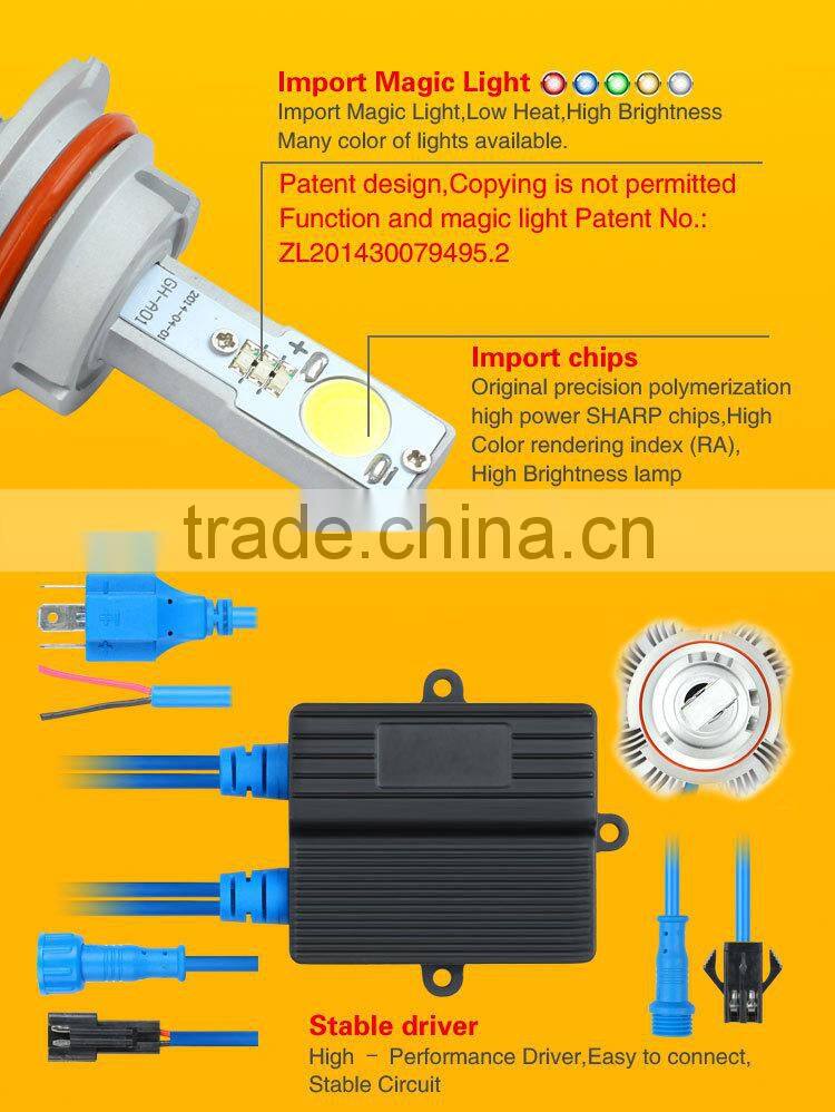 Auto LED 9007 head lamp high LM bulk light