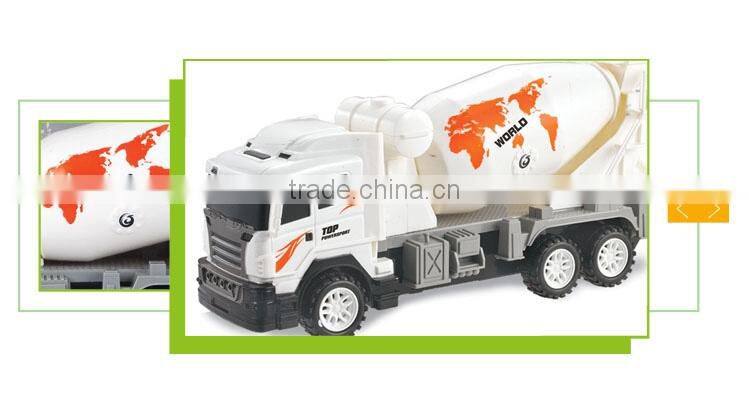 New design plastic friction cement concrete mixer truck toy