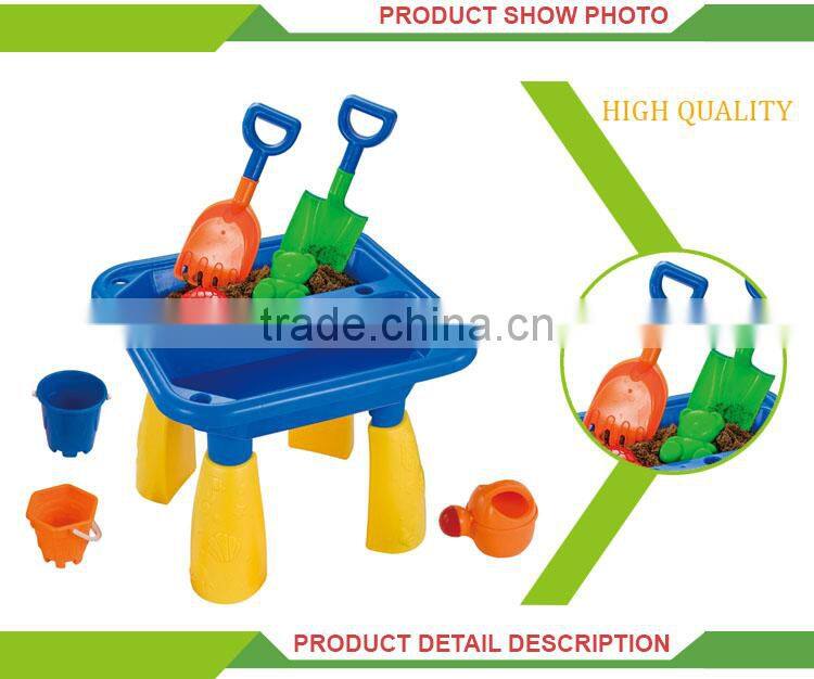 Hot selling plastic summer outdoor toys beach sand art table