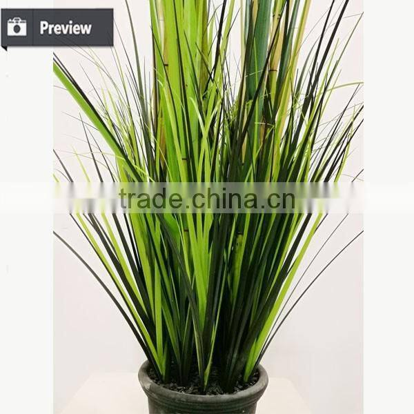 150cm Artificial Onion Grass with Cattails in Pot Fake Grass for Decoration