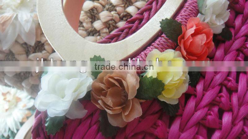 fashion Color woven bag/Pastoral style wholesale