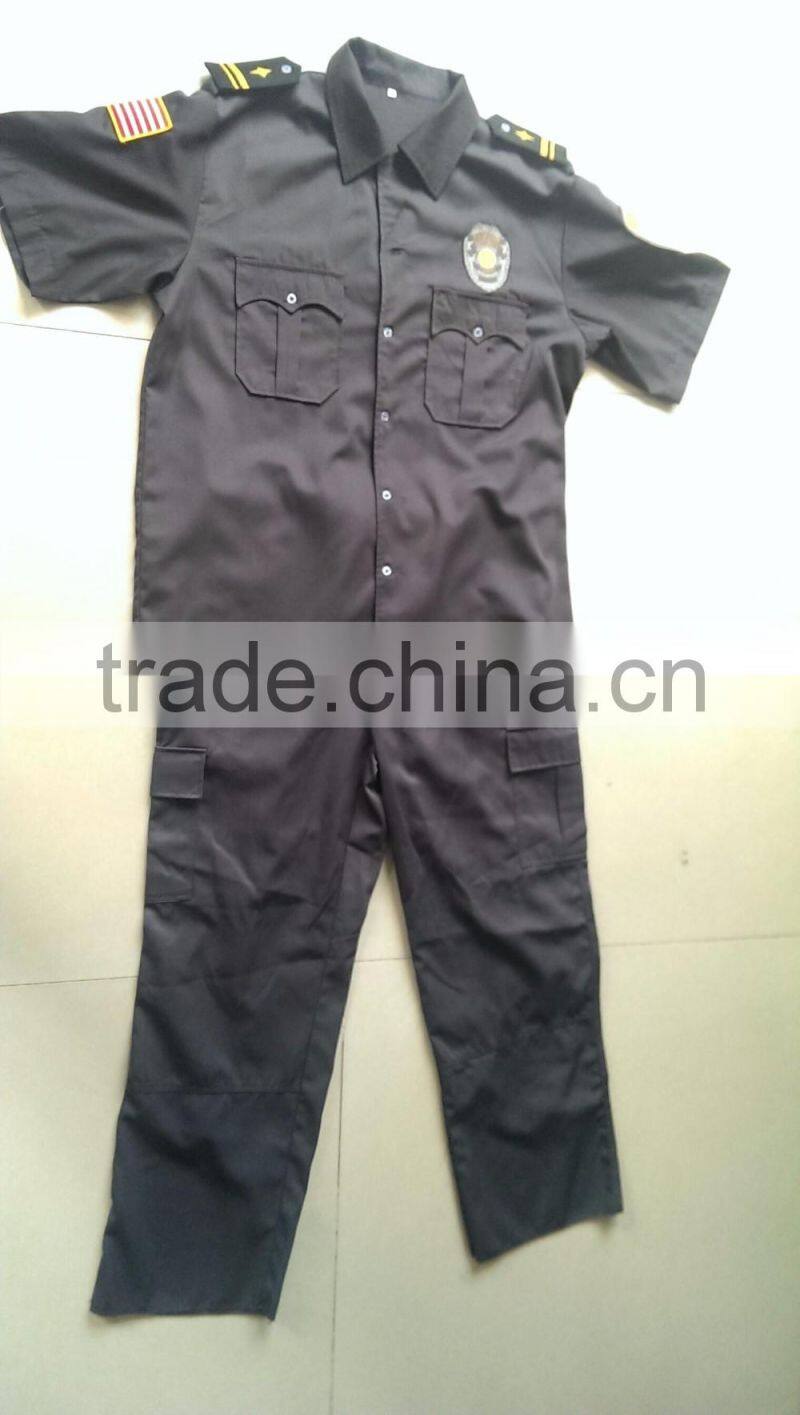 custom black comfortable security guard clothing