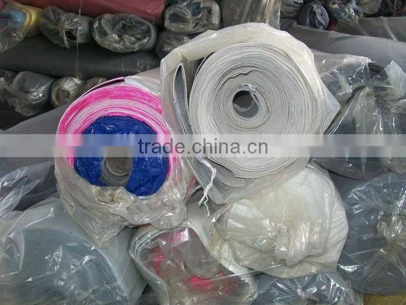 pu synthetic leather stocklot with nonwoven backing, pu artificial leather for sporting shoes stocklot