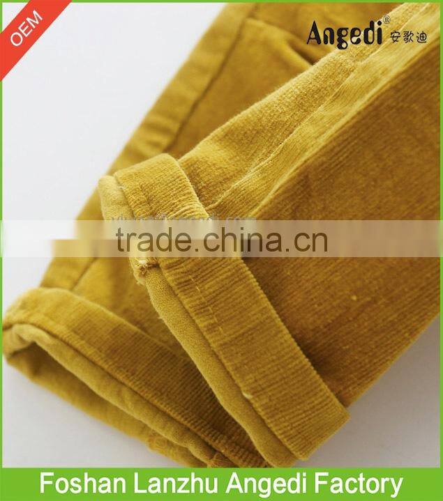 Baby Boy's autumn &winter apparel corduroy pants solid color Anti-Pilling pants for boy