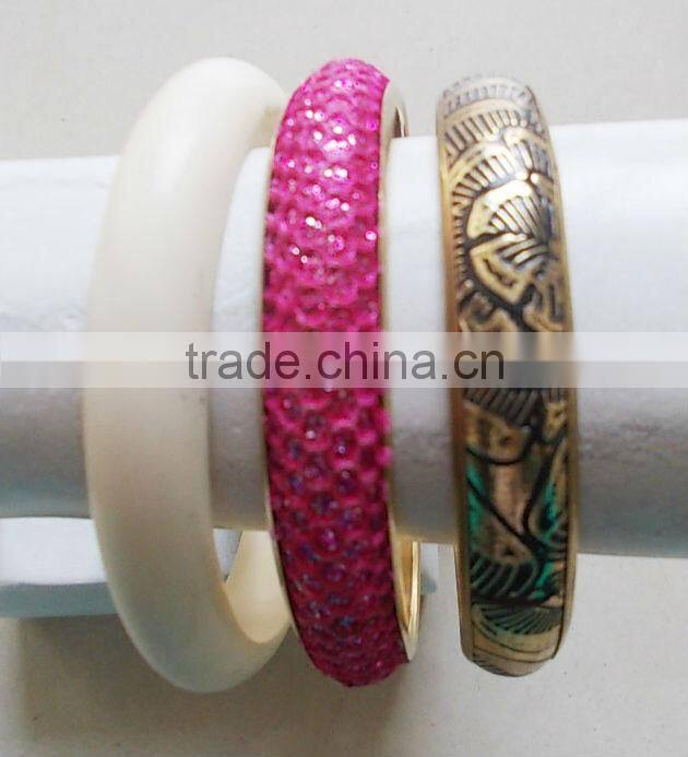 yellow plain Bracelet Bangle
