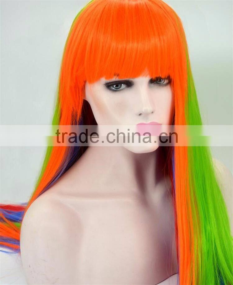 Halloween Party Christmas Costume Women Long Curly Wavy Full Wigs Hair Cosplay Party Wig