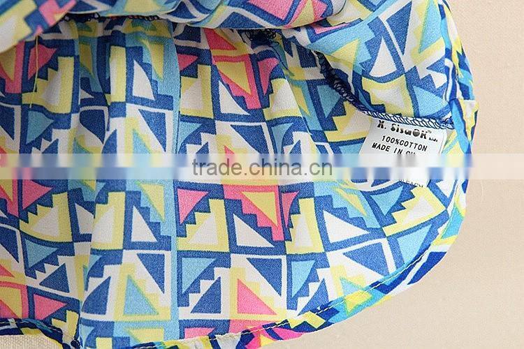 2017 Newest Style Cheap Short Sleeve Cute Blue Baby Girls Suits summer girls dress 2 piece t-shirt and pants 2-7 years old