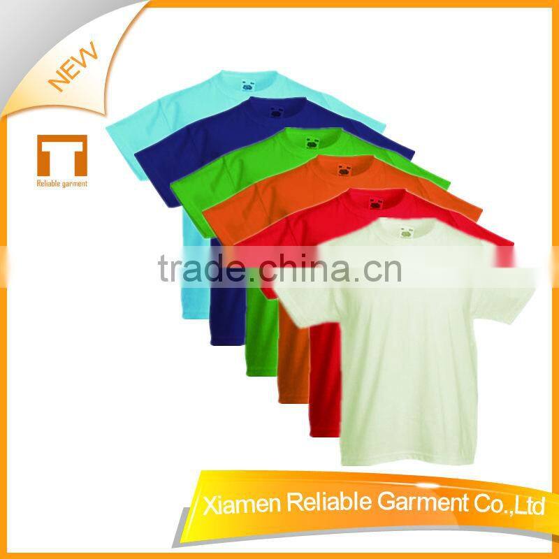 100% cotton kids plain white cotton t-shirts manufacture