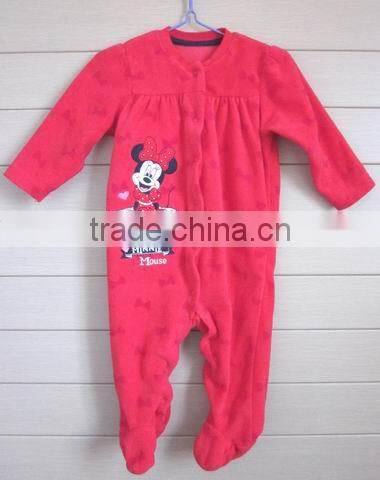 Baby winter cute embroidery design romper