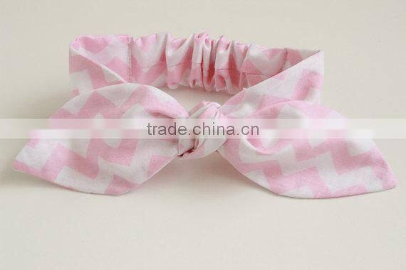 Soft Baby Headband Elastic With Bow Girls Hair Headbands Pure Or Floral Colour