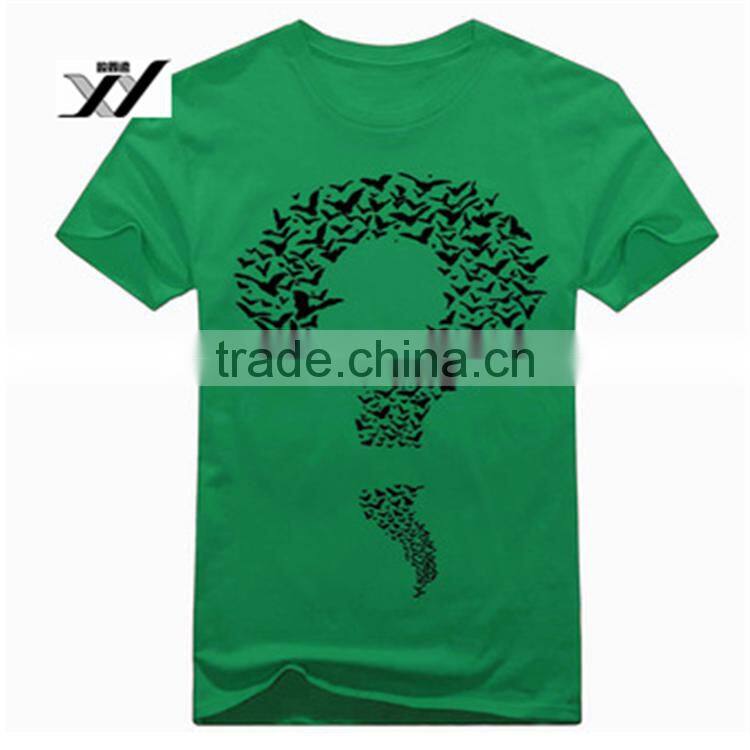 Fashion man t-shirt, cotton custom printed short sleeve t-shirts