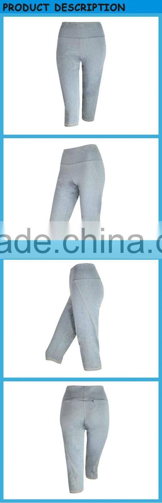 Ladies Mesh Breathable Lighe Grey Gym Sport Yoga Leggings Pants