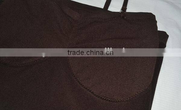 2013 Yiwu factory directly clothing wholesale top selling products women's seamless corset nylon yarn tank top