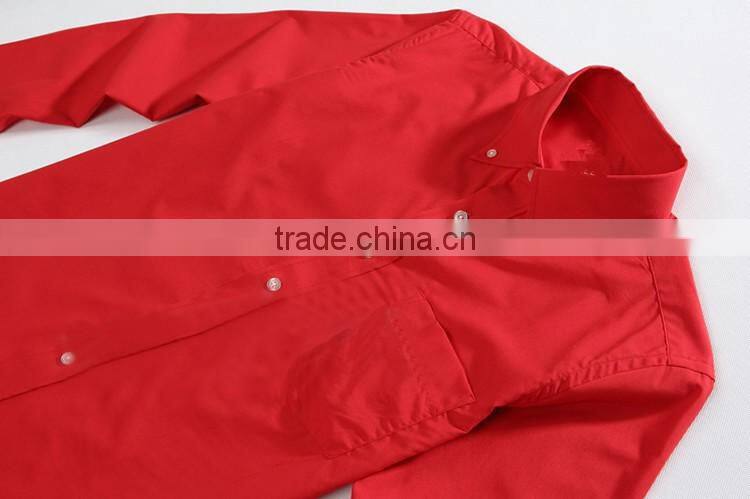 Juqian custom departments working uniforms colors unisex blue 100 cotton overall work shirts