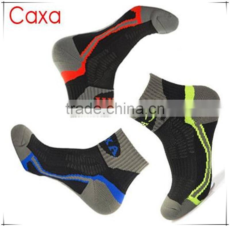 Men's Outdoor Quick-dry Fiber Running Sports Basketball Socks~Soft Thick stripe Restoring Socks~Accept Custom