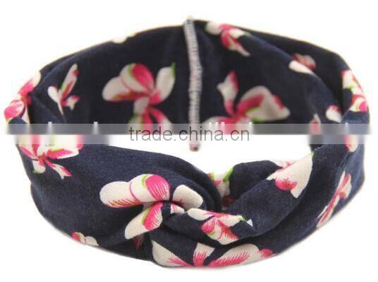 printed fabric kids headband, cross fabric headband for kids