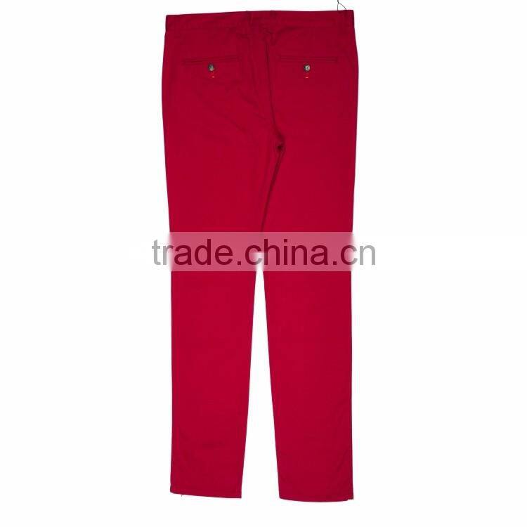 Top quality mock pockey shape decoration 80%cotton casual mens cargo pants with side pockets