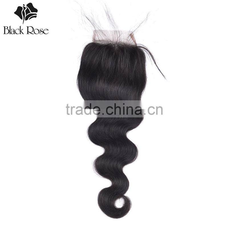 2017 hot selling cheap natural color free parting lace closure