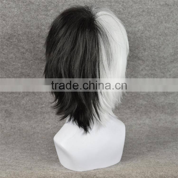 AD3038 monokuma /Black Jack Wig Cosplay white and black cosplay wigs