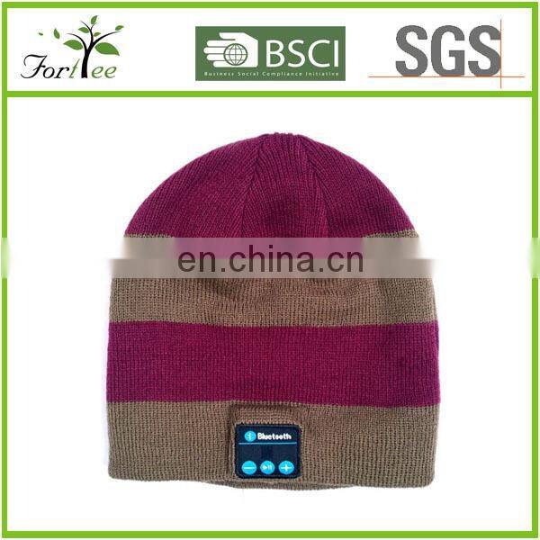 cheap winter bluetooth beanie hat with headphone