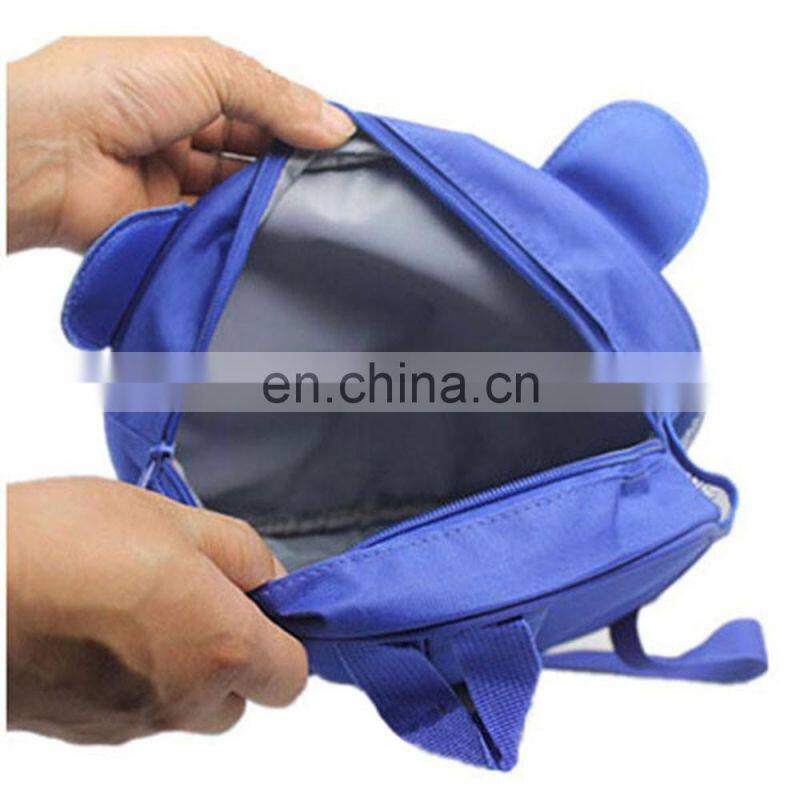 Blue Cute Round Kids Bear Cartoon Shoulder Bag