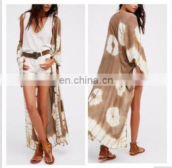 Fashion Hot Style Fringes Printed Tassels Caftan Ladies Kimono