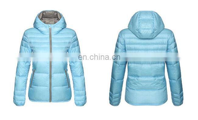 best selling duck feather down jacket for woman sportwear