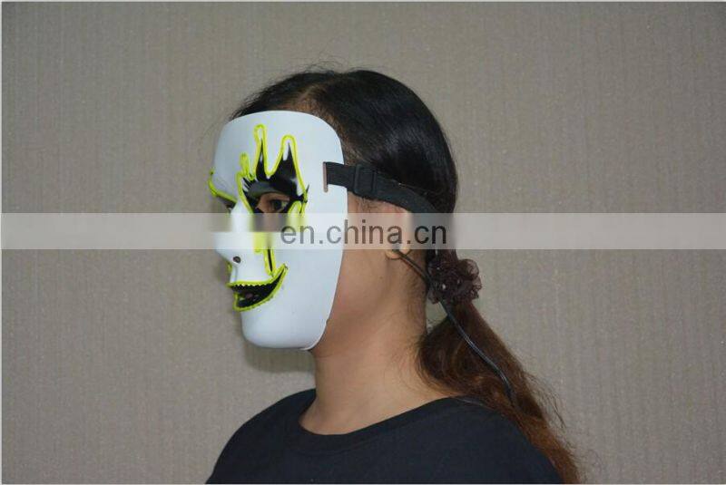 2016 Custom Unisex Led Light Up Party Mask, Led Glowing Mask