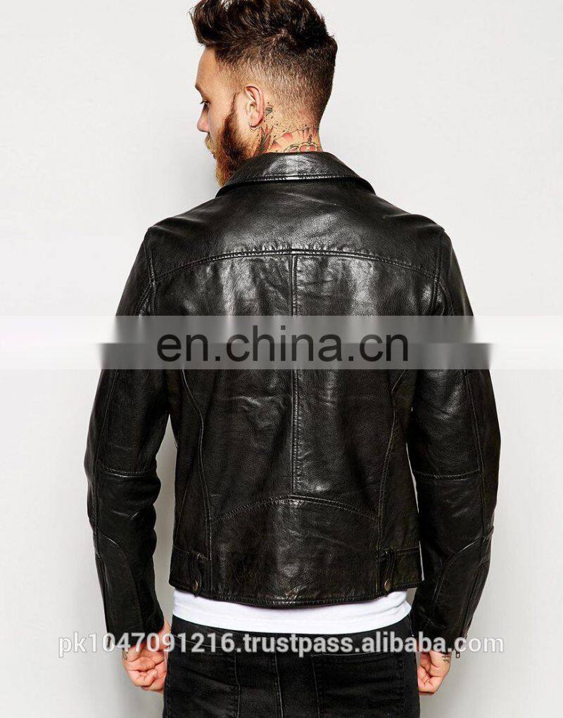 Nappa Biker leather jacket for men 100% Genuine Leather