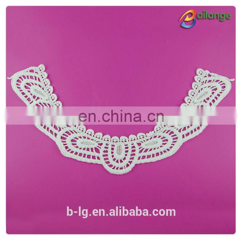 Lace Motif Embroidery lace neckline for wedding dress
