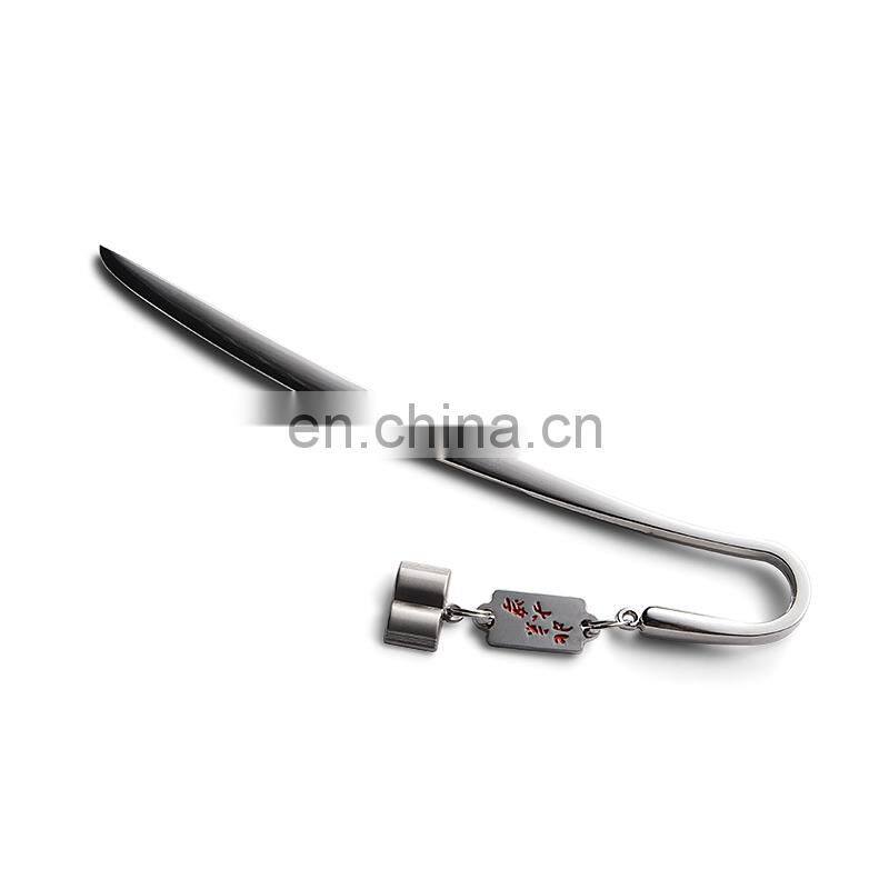 Paper cutting knife/ Letter Opener metal heart bookmark for university celebration theme