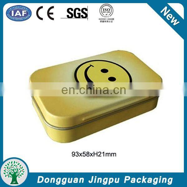 Custom printed tin gift box for pendrive packaging