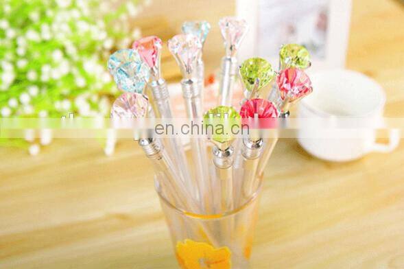Simulation Diamond Black Ink Gel Pen cute creative Stationery and office supplies