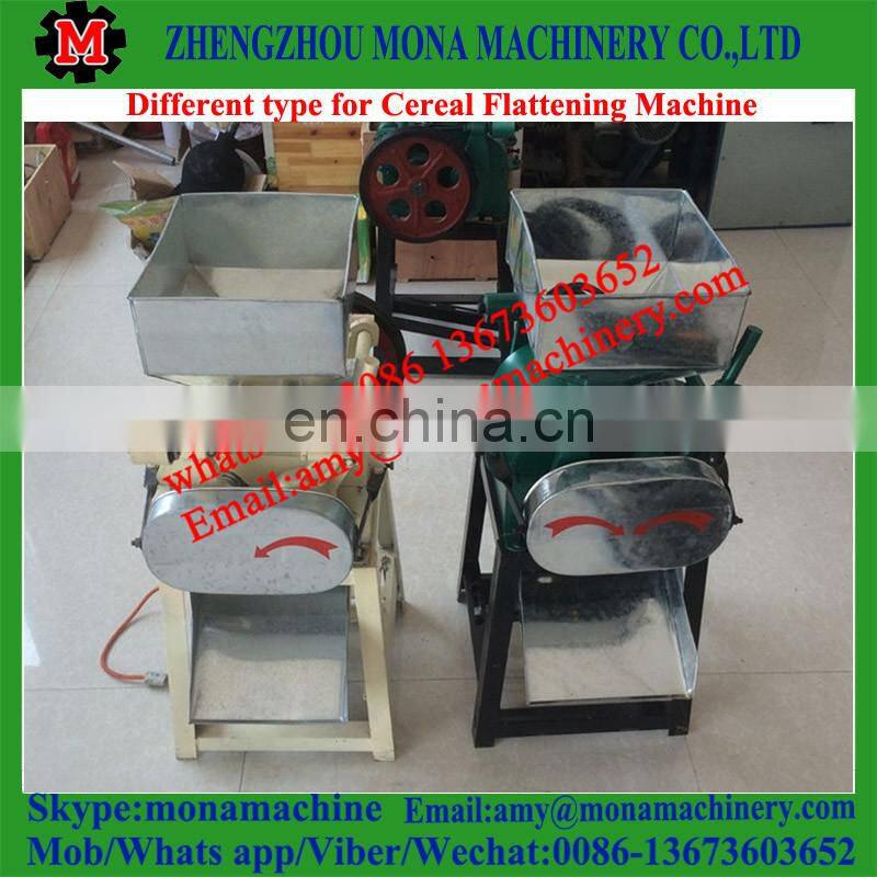 High efficient bean flaking mill flat machine/flatting mill/grinding flat machine with good feedback