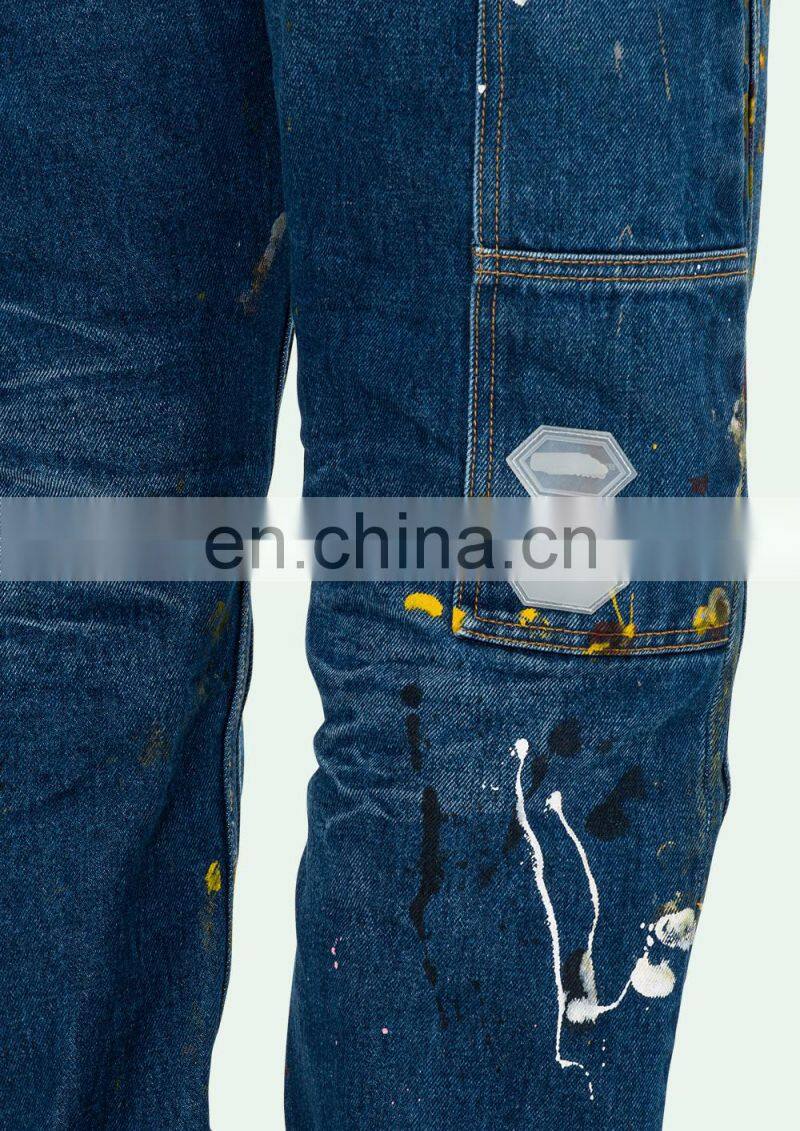 DiZNEW PAINTED POCKETS VINTAGE PAINT CARPENTER JEAN PANTS FOR BOYS