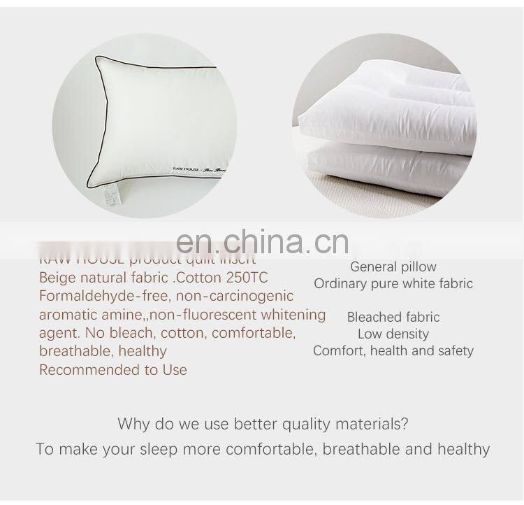 RAWHOUSE home hotel use sleep pillow insert
