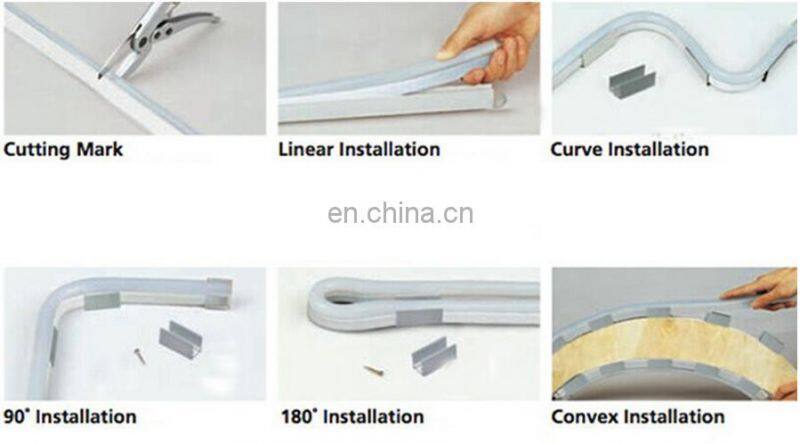 Silicon neon rope lights pink 12V 24V Neon Flex 6mm 8mm led thin neon rope