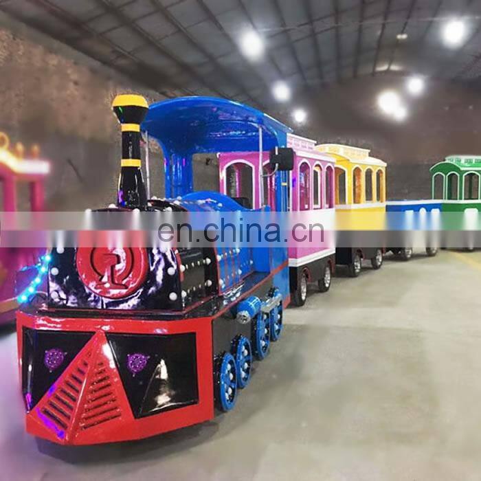 Amusement Park Equipment Playground Machine Kids Adult Game Family Thrilling Ride Chinese Supply Tourist Train Ride