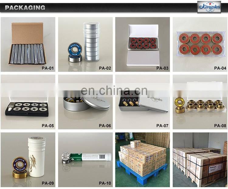 Free Sample High Quality High Rpm Mixed Color RoseGold-Colorful Titanium Miniature Deep Groove Ball Bearings for skate